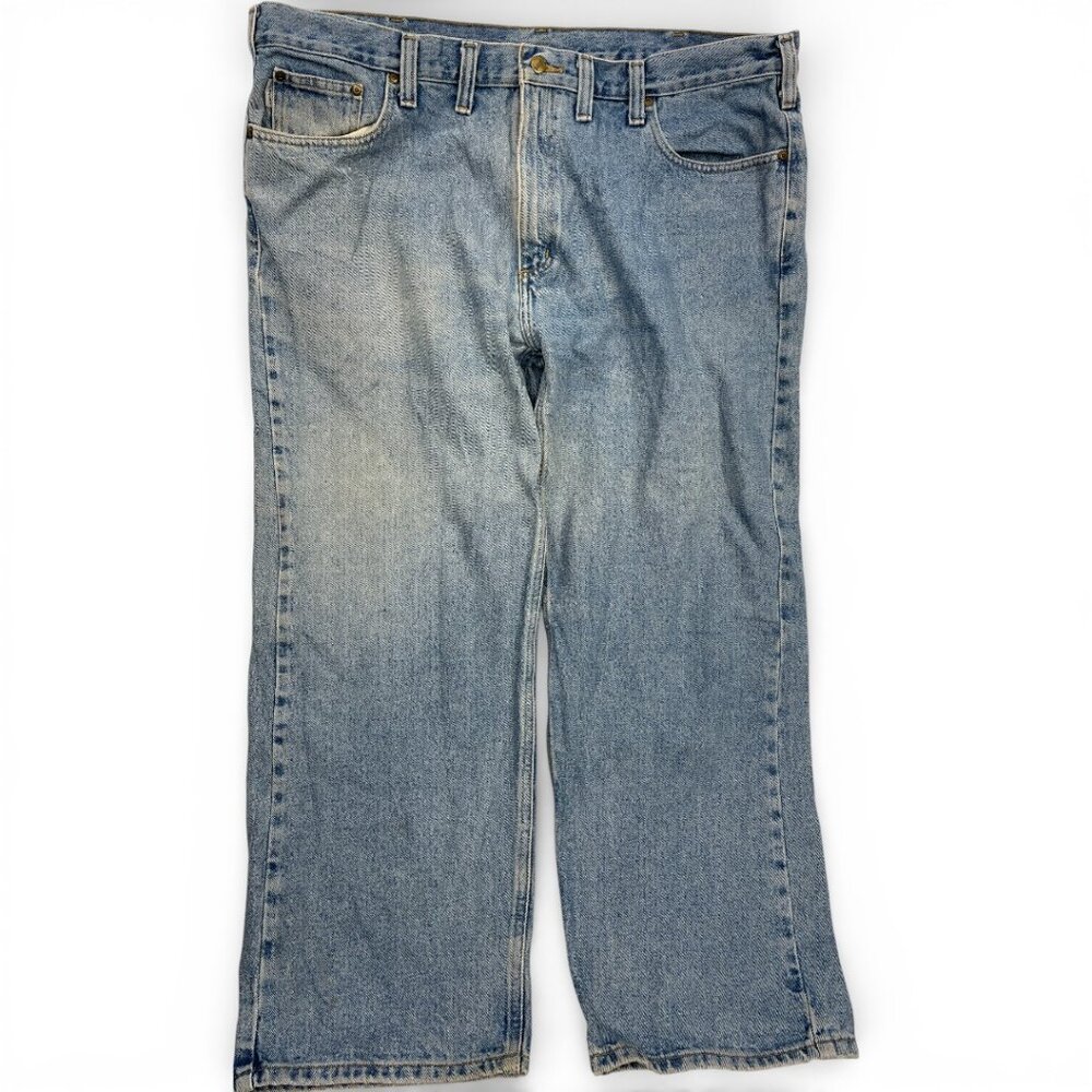 Carhartt 8460 Denim Jeans Relaxed Distressed Trashed Grunge Men's 44x28